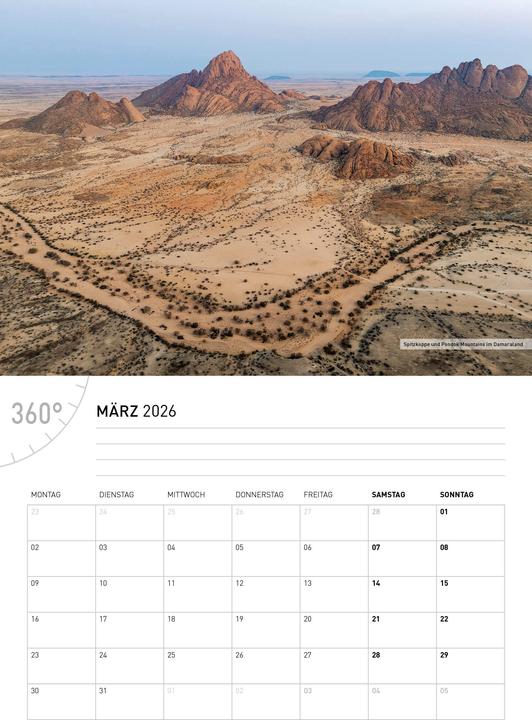 Image du produit NamibieCalendrier en brochure2026 (Allemand)