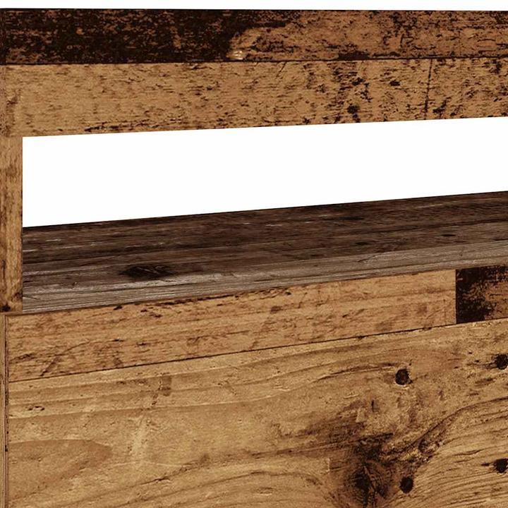 Actual product image VidaXL TV Schrank Lowboard Fernsehschrank Fernsehtisch LED 2 Stk. Altholz-Optik (75 x 35 x 40 cm)