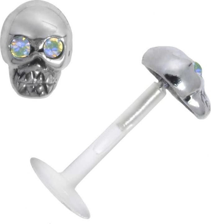 Produktbild Bijouteria Piercing für Lippe/Tragus (Bioplast, Kristall, Silber 925)