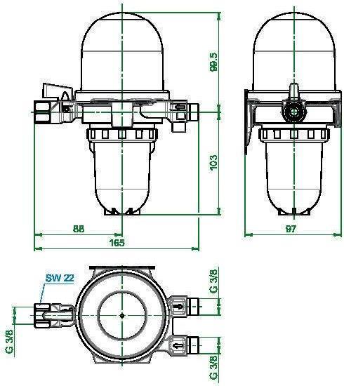 Actual product image Oventrop Heating oil filter/deaerator Toc-Duo-3