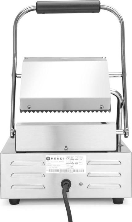 Image du produit Hendi Gril de contact professionnel Gastro EINZEL - rainuré en haut et en bas