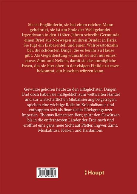 Actual product image Die Geschichte der Gewürze (German, Thomas Reinertsen Mountain, Francs Zuber, Günther Frauenlob, Justus Carl, 2023)