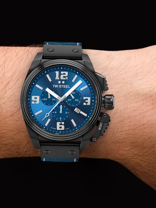 Actual product image TW-Steel TW1016 Canteen Chronograph Limited Edition Men's Watch 46mm 10ATM (Chronograph)