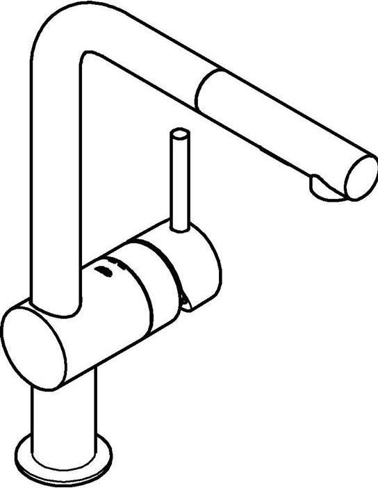 Actual product image Grohe Minta single lever sink faucet