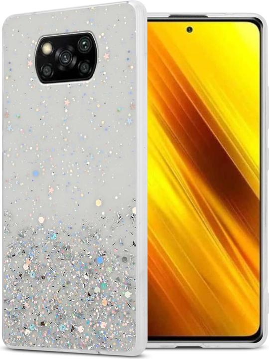Immagine prodotto Cadorabo Custodia per Xiaomi POCO X3 NFC TPU funkelnder Glitter (Xiaomi Poco X3 NFC)