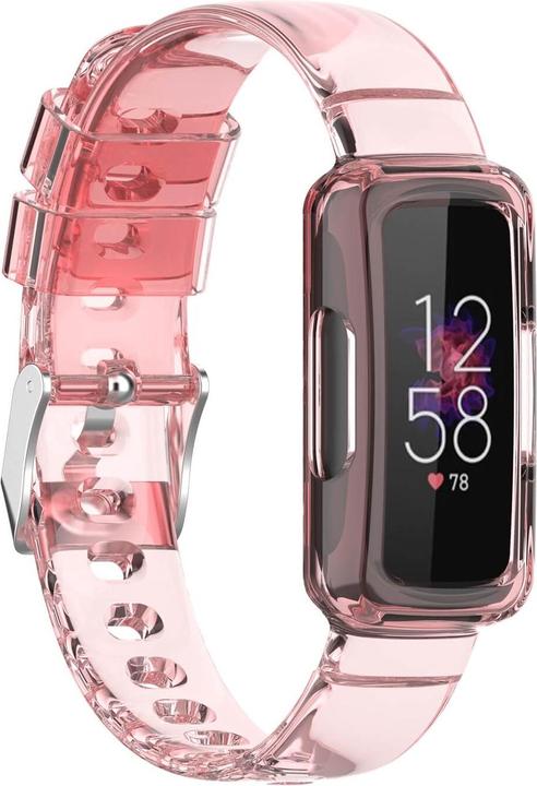 Productafbeelding Cover-Discount Fitbit Inspire 3 - Sport polsband met schermbeschermer roze (Silicone, Inspireer 3)