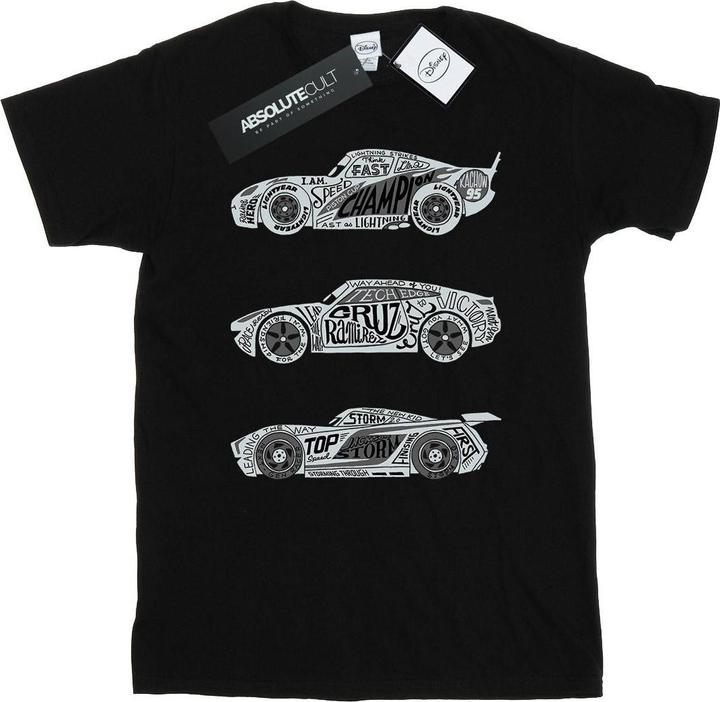 Image du produit Disney - T-shirt CARS TEXT RACERS - Homme (XL)