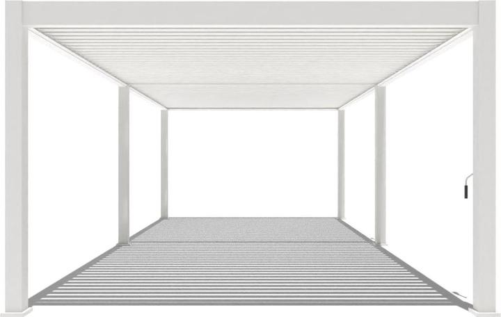 Image du produit Weide Pergola Deluxe Plus 4x8m avec toit à lamelles Blanc (400 cm, 800 cm)