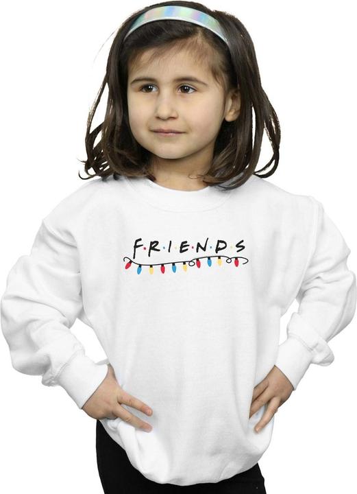 Actual product image Friends Girls Christmas Lights Sweatshirt (140, 146)
