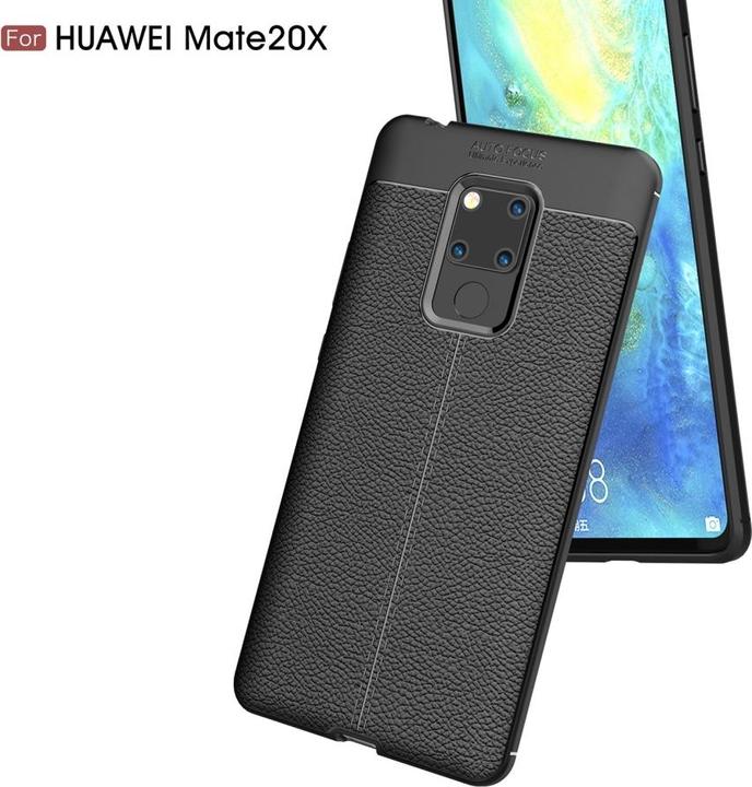 Produktbild Screenguard Huawei Mate 20 X Hülle Leather Design TPU Cover (Huawei Mate 20 X)