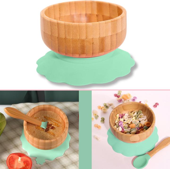 Actual product image Intirilife Baby Bamboo Bowl Set