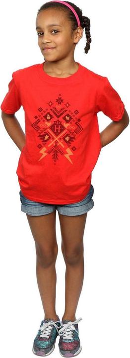 Actual product image Girls Christmas Fair Isle Cotton T-Shirt (128)