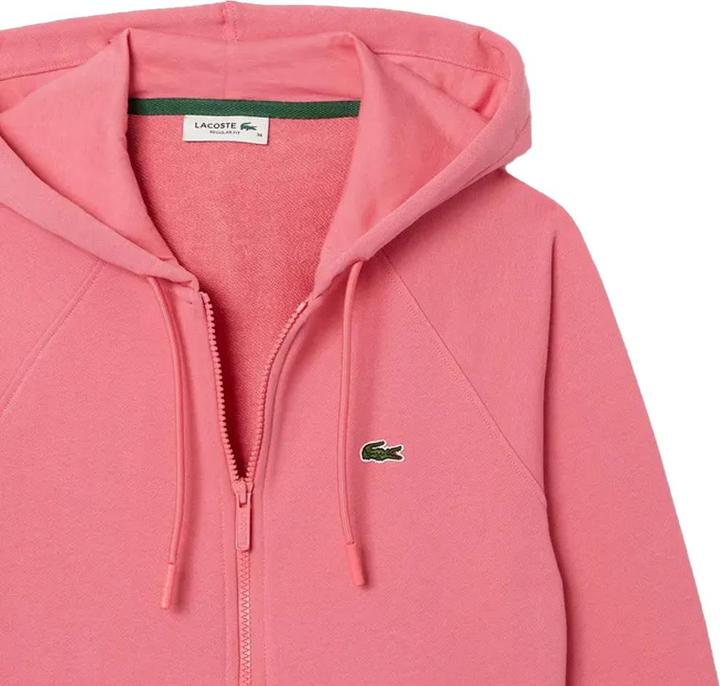 Actual product image Lacoste Womens/Ladies Fleece Full Zip Hoodie (34 D)