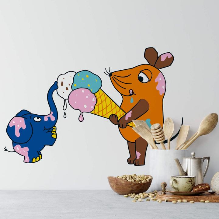 Actual product image Eats ice cream (50 x 33 cm)