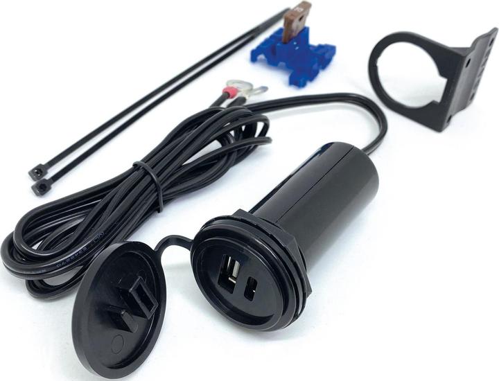 BAAS USB TWIN Bordsteckdose mit Halter