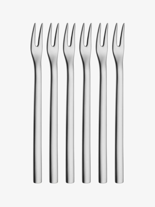 Productafbeelding WMF Bowlegabel Set 6st Picker 12,5cm Nuova roestvrij staal gepolijst (6 Stuk, Vork)
