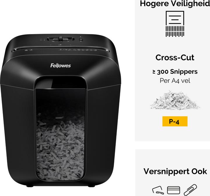 Immagine prodotto Fellowes Distruggidocumenti Powershred LX45 P-4, 8 pagine (Taglio delle particelle)