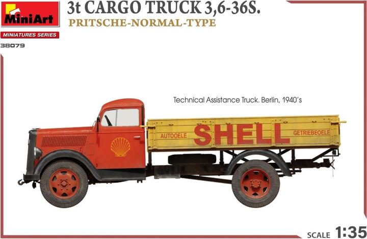 Produktbild 1:35 3t Cargo Truck 3,6-36S Pritschenw.