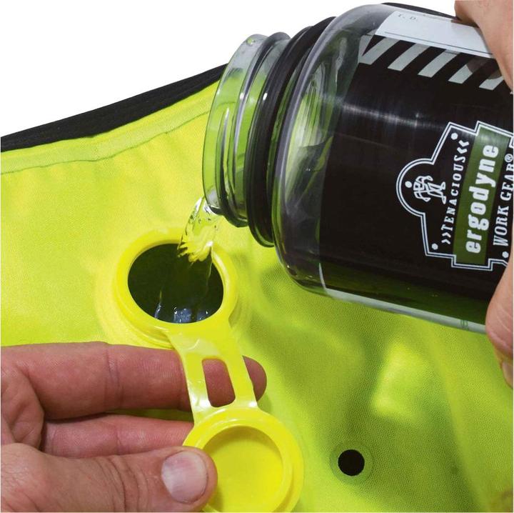 Image du produit Ergodyne Gilet de refroidissement avec technologie Dry-Evaporative, L, jaune/noir (L)