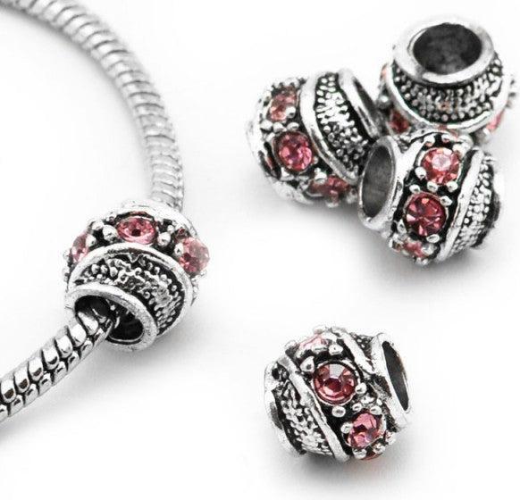 Image du produit Hermex Perle strass argenté 925 - Rose argenté (Argent 925)