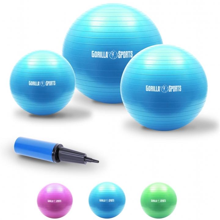Immagine prodotto Gorilla Sports Palla da ginnastica (65 cm)