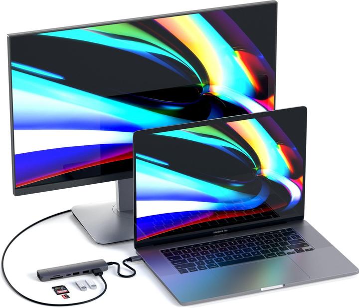 Actual product image Satechi USB-C Slim Multi-port (USB-C, 7 Ports)