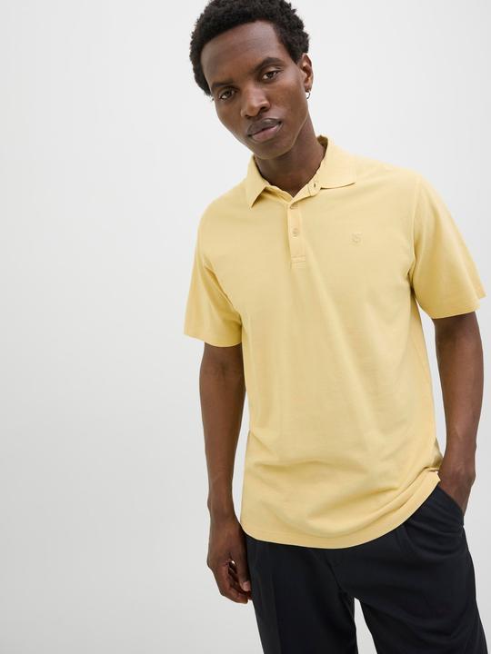 Actual product image Jack & Jones Single-coloured shirt collar polo shirt Poloshirt (XXL)