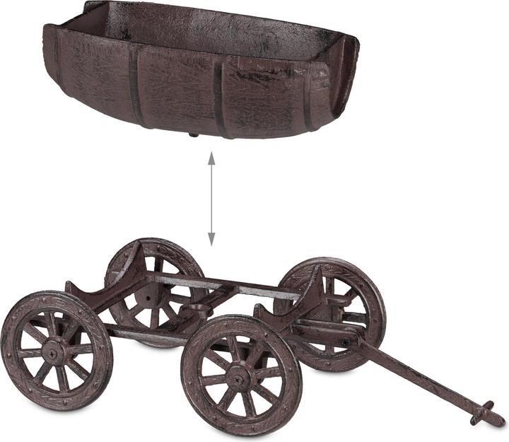 Actual product image Relaxdays Planter barrel (20 cm)