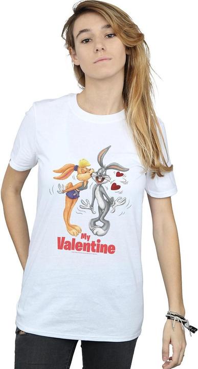 Immagine prodotto Looney Tunes Bugs Bunny And Lola Valentine's Day Maglietta Ampia Donna (L)