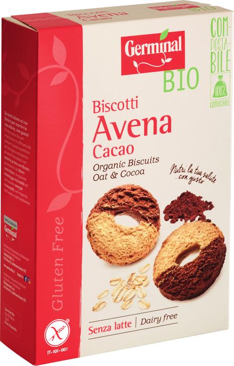 Immagine prodotto Germinal Biscotti biologici senza glutine con avena e cacao (1 pz., 250 g)