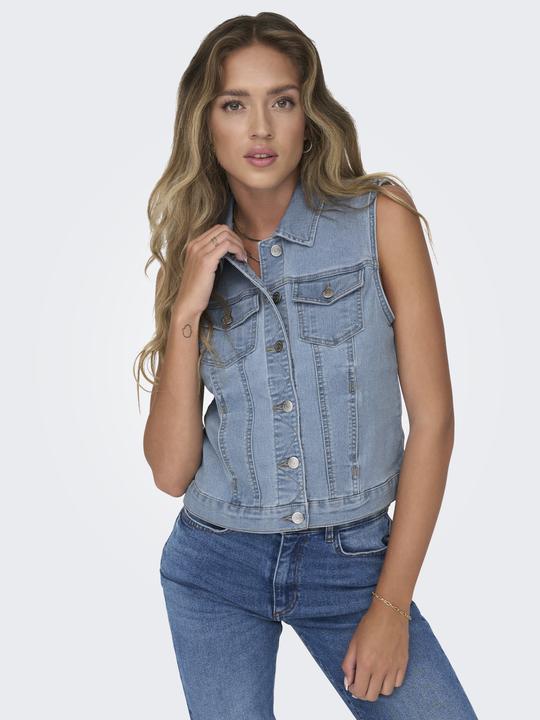 Immagine prodotto Only Gilet in denim con collo alto (L)