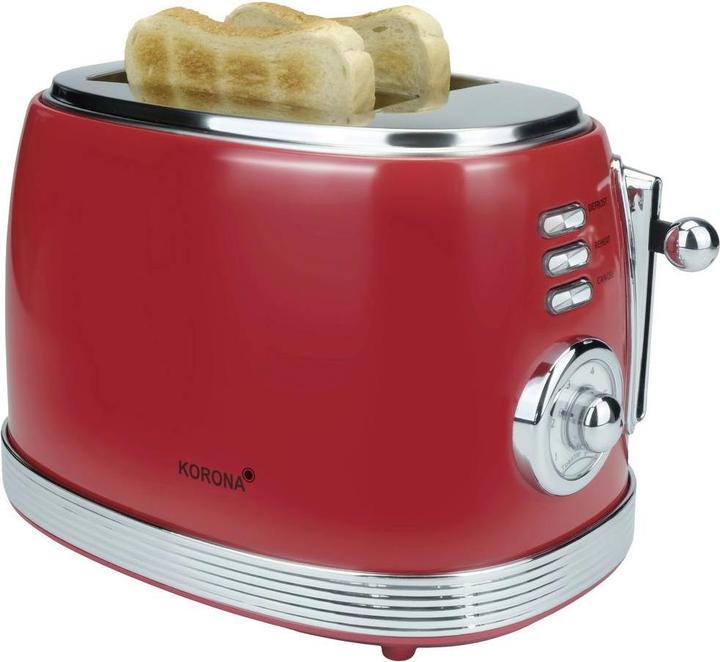Produktbild Korona 2-Scheiben Toaster Retro rot 21668