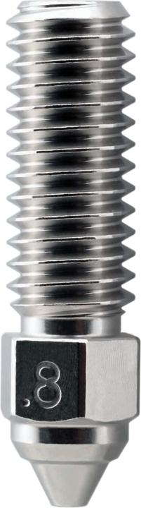 Actual product image MicroSwiss Micro Swiss Brass Plated Wear Resistant Nozzle for Creality K1, K1 Max, CR-M4 (Accessories, Blast pipe)