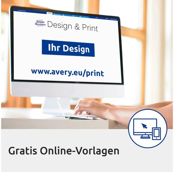 Produktbild Avery Ovale Etiketten, ablösbar