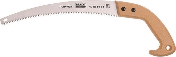 Produktbild Bahco Astsäge mit gehärteten Zahnspitzen und Holzgriff, 6 ZpZ, 14"