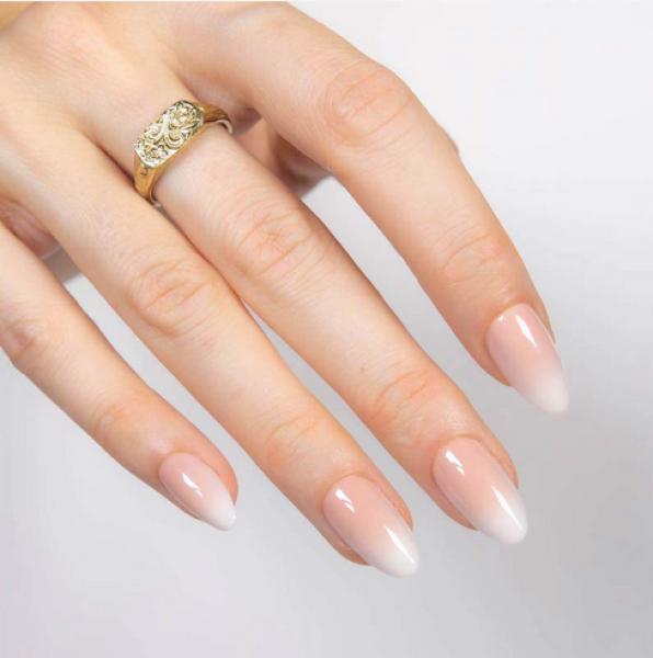 Actual product image MoYou London Soft Gel Press-Ons Bare Minimum Short Almond (Artificial nails)