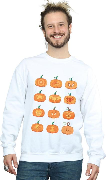 Actual product image Mens Avengers Halloween Pumpkin Sweatshirt (L)