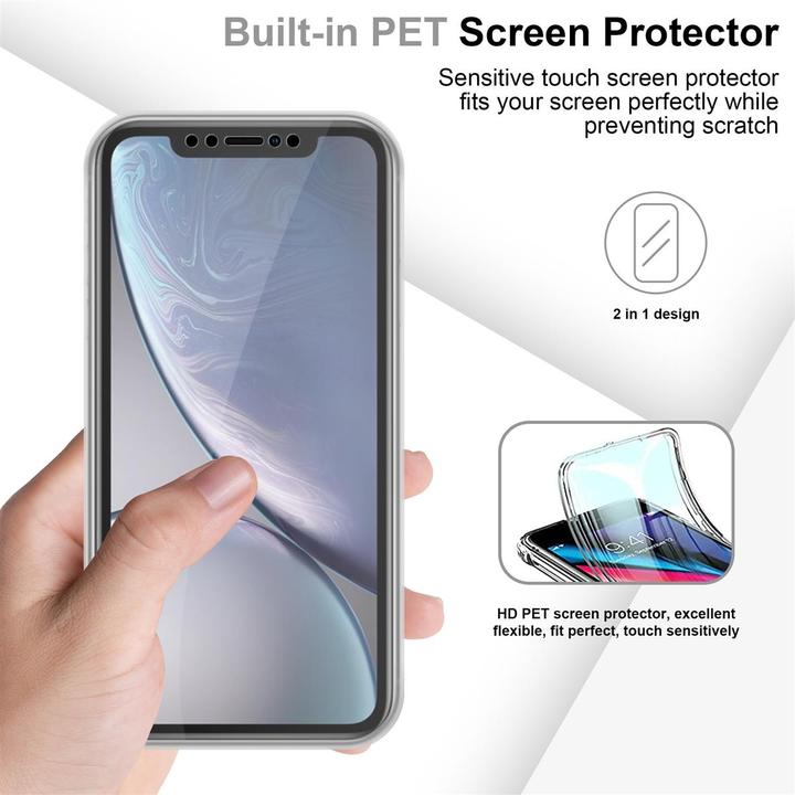 Produktbild Cadorabo TPU 360 Grad Case Cover (Apple iPhone XR)