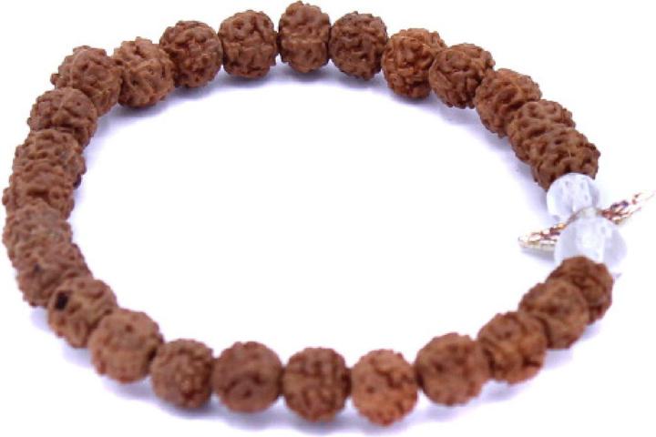 Image du produit Bracelet de protection Rudraksha R304-130 (Boules de pierres précieuses 4mm)