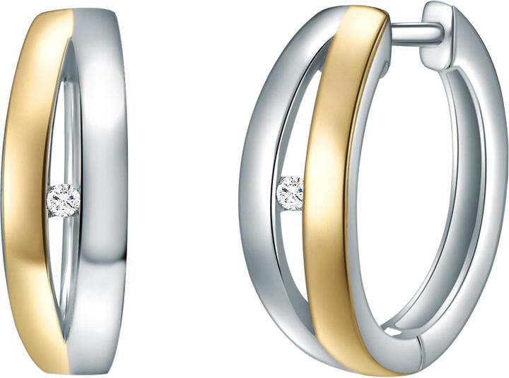 Produktbild Lulu & Jane Sterling Silber Diamant silber/gelbgold - 33228 (Sterling Silber)