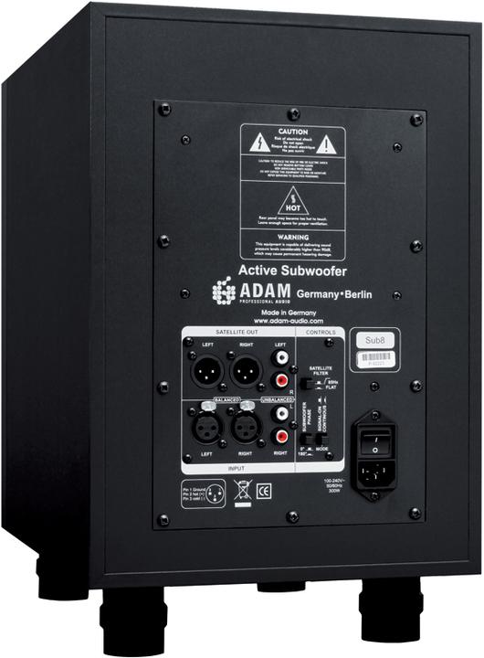 Image du produit Adam Audio Sub8 (Subwoofer actif, 1 pièce, 1x 160 W)