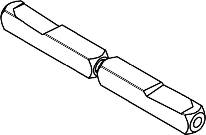 Actual product image BKS Connecting pins for panic sets B-78430 (Door handle)