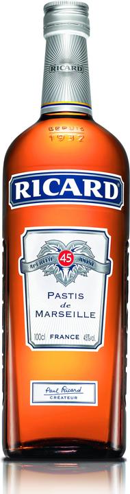 Immagine prodotto Ricard Pastis de Marseille Aperitivo Anisé (45 %, Francia, Pastis)