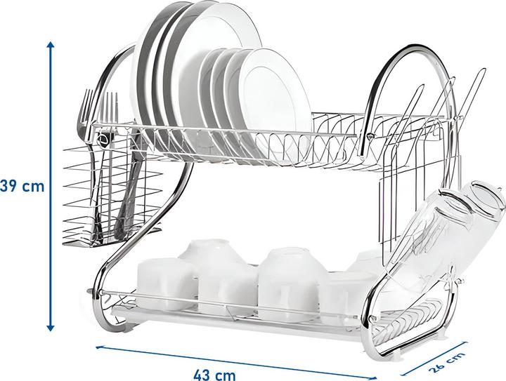 Immagine prodotto Cheffinger Cestino per stoviglie a 2 livelli