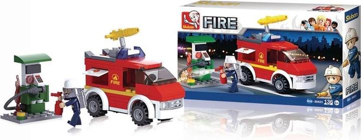 Actual product image Sluban Blocks Fire Station 136 Pcs