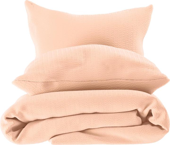 Immagine prodotto Lotus Bettwaren Biancheria da letto in raso Seersucker uni (Set di biancheria da letto, 160 x 240 cm)