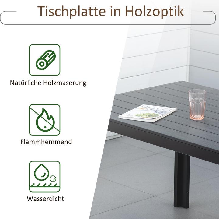 Actual product image Outsunny Polywood garden table (84.50 cm)