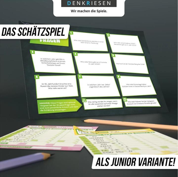 Actual product image Denkriesen VOLL VERSCHÄTZT A4 pad - A close call is a win. - Junior Edition (German)