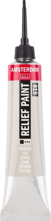 Actual product image Amsterdam Acrylic paint Reliefpaint 815 (Pewter, 20 ml)
