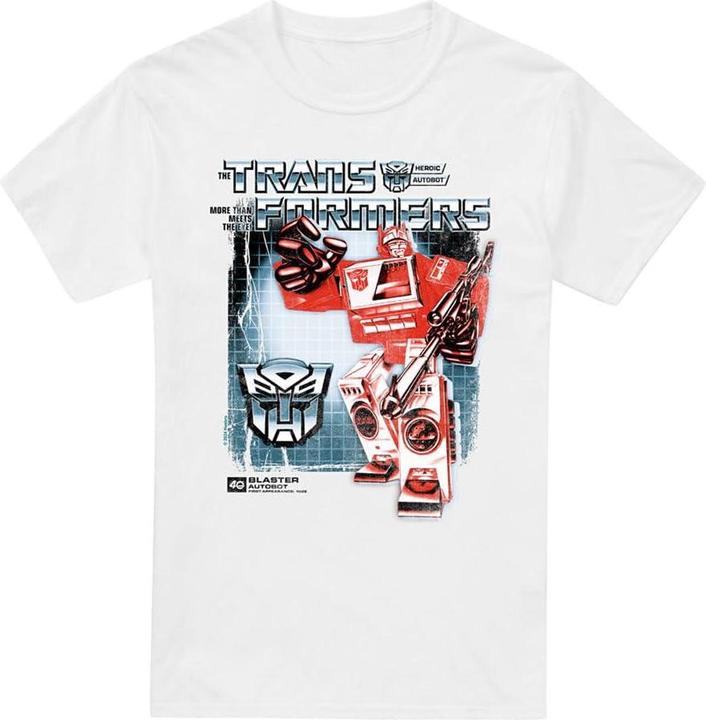 Actual product image Transformers Mens Blaster Box 40th T-Shirt (L)